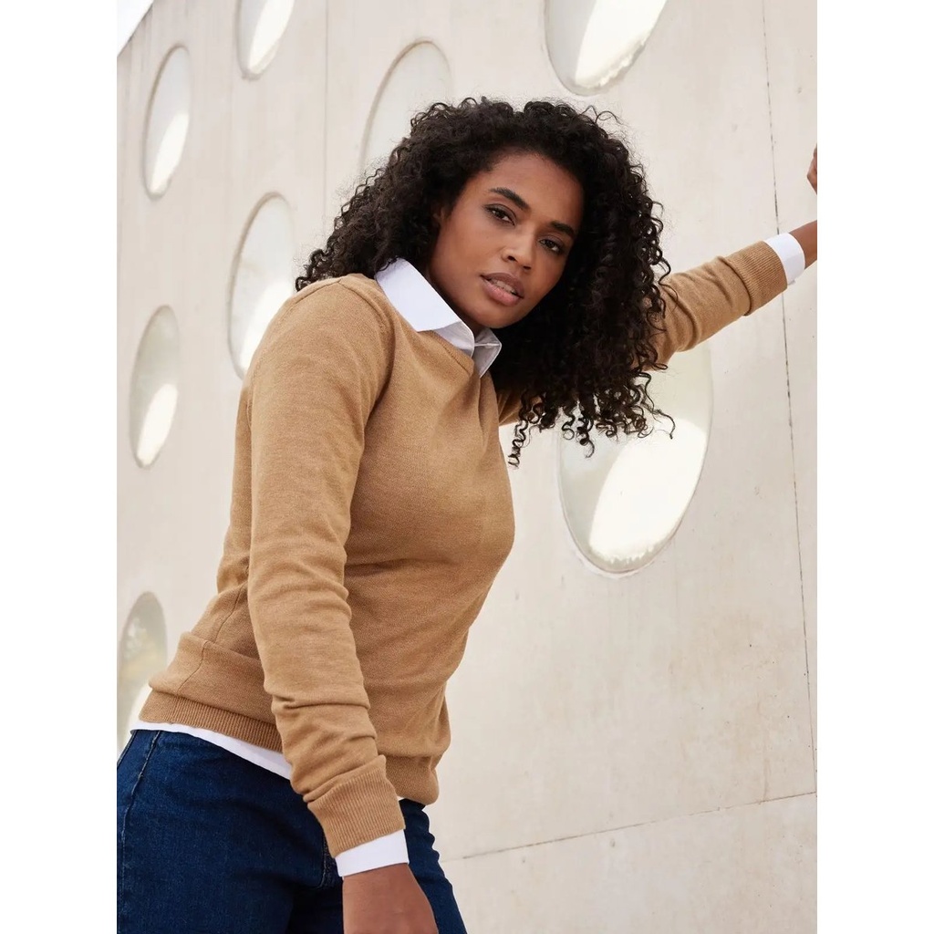 (JN1313) Ladies' Round-Neck Pullover
