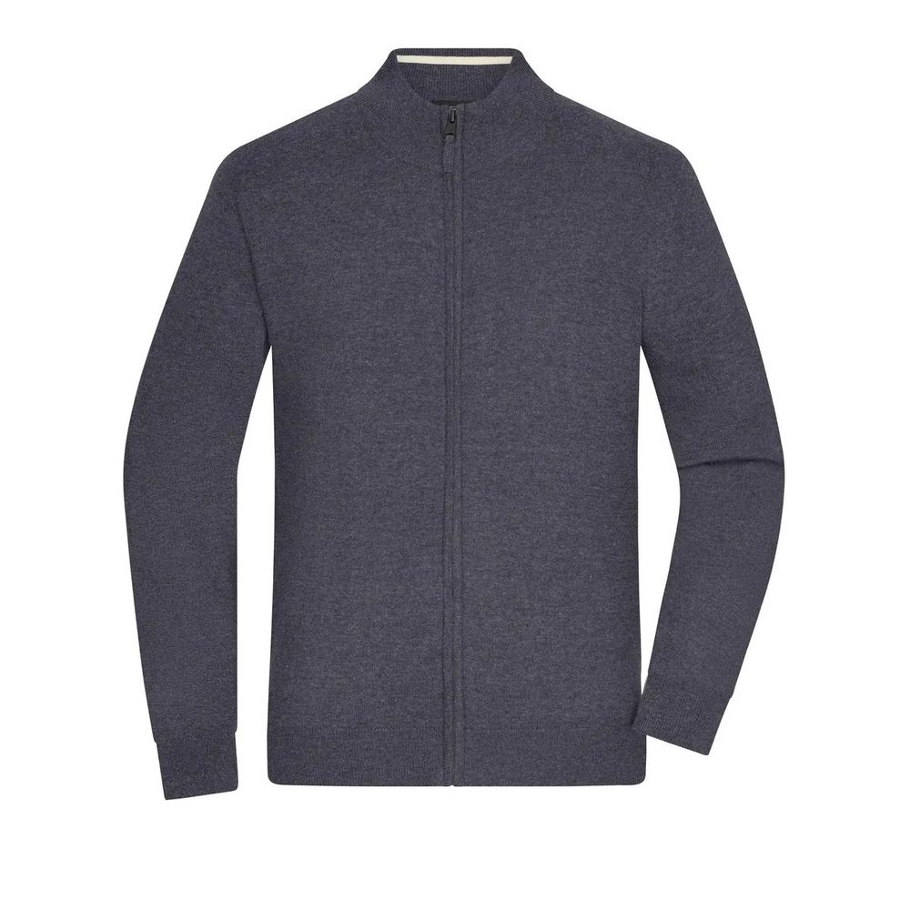 [JN1326-ANME-3XL] (JN1326) Men's Zip Cardigan (3XL, Anthracite-Melange)