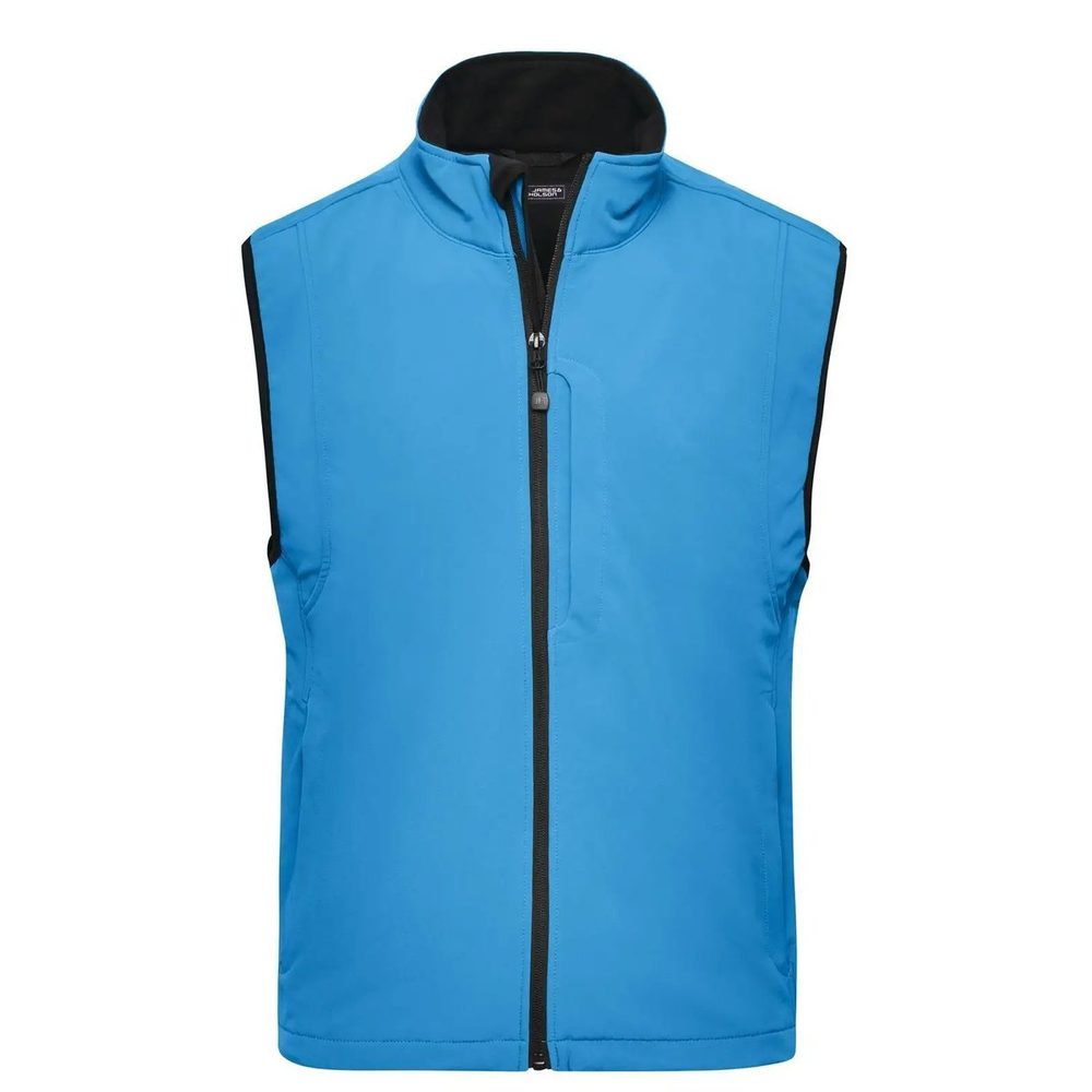 [JN136-AQ-3XL] (JN136) Men's Softshell Vest (3XL, Aqua)