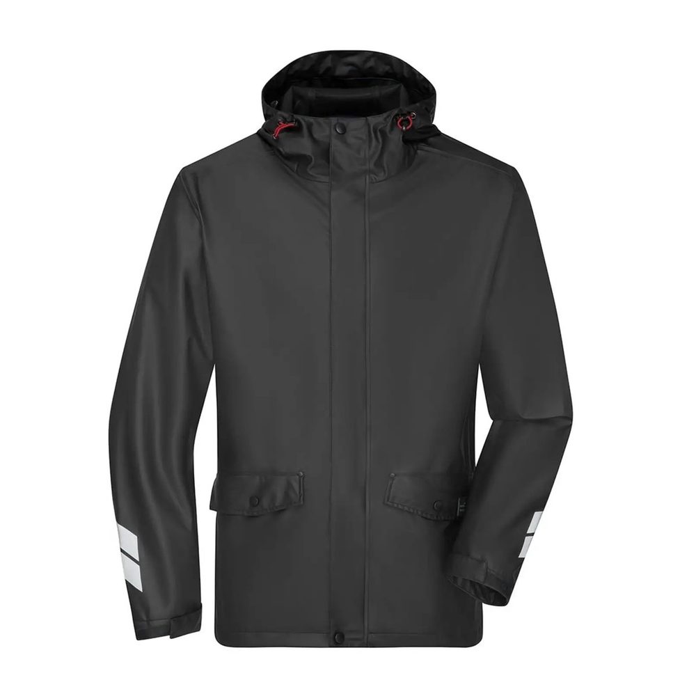 [JN1846-BL+-4XL] (JN1846) Worker Rain-Jacket (4XL, Black)