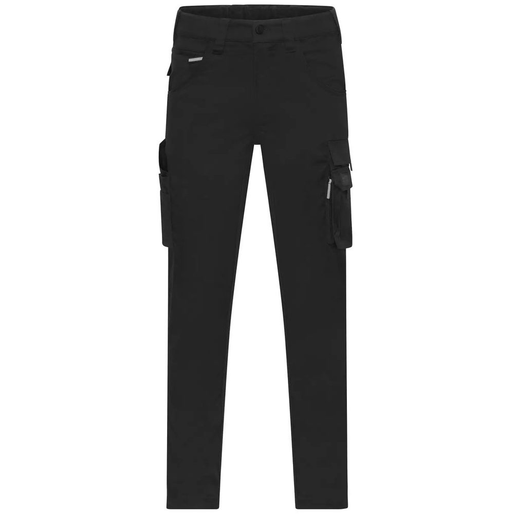 [JN1858-BL-42] (JN1858) Workwear Pants Light Slim-Line (42, Black)