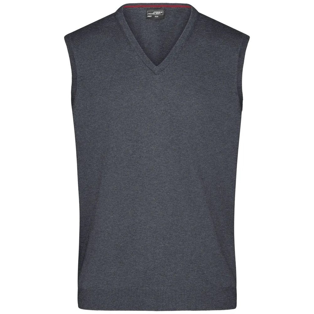 [JN657-ANME-3XL] (JN657) Men's V-Neck Pullover (3XL, Anthracite-Melange)