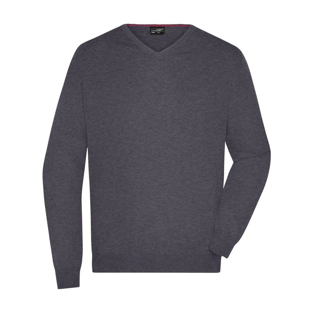 [JN659-ANME-3XL] (JN659) Men's V-Neck Pullover (3XL, Anthracite-Melange)