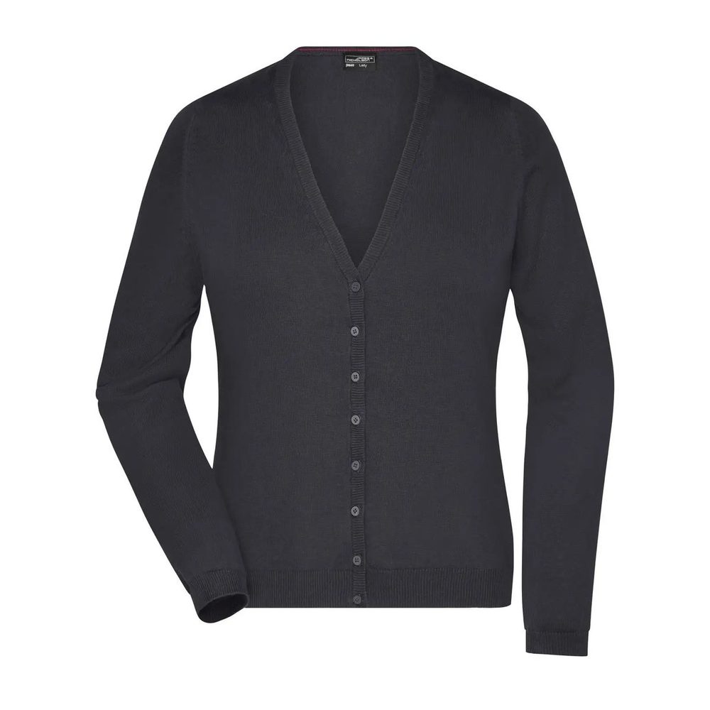 (JN660) Ladies' V-Neck Cardigan