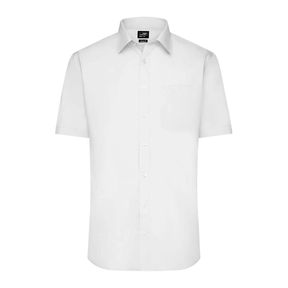 (JN680) Men's Shirt Shortsleeve Poplin