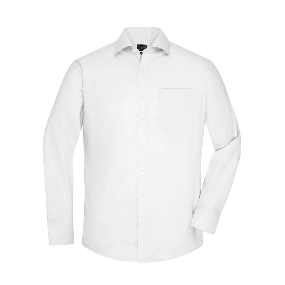 (JN682) Men's Shirt Longsleeve Micro-Twill