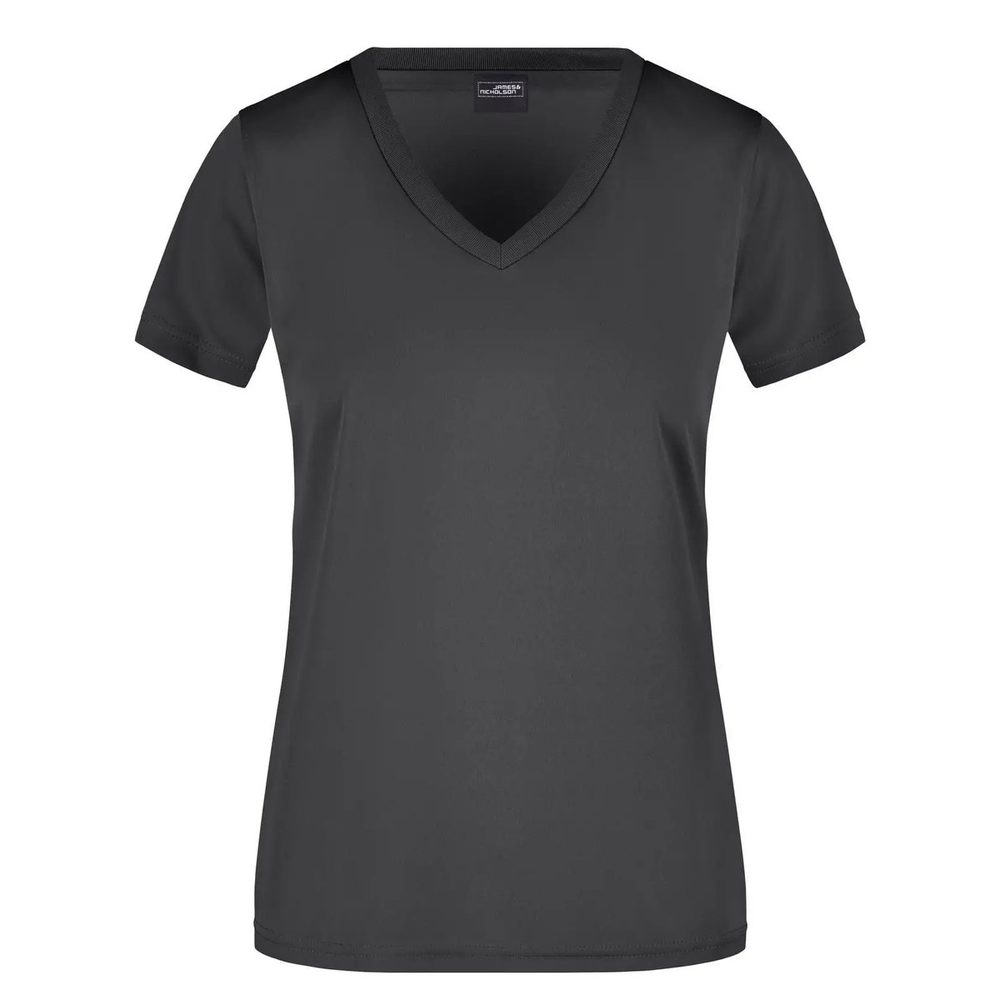 [JN735-BL-3XL] (JN735) Ladies' Active-V (3XL, Black)