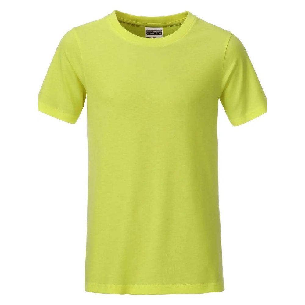 [JN8008B-ACYE-L] (JN8008B) Boys' Basic-T (L, Acid-Yellow)