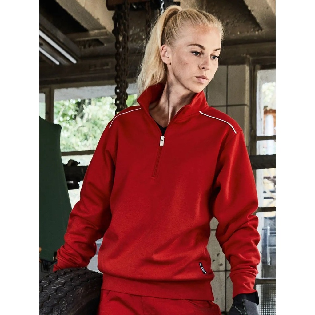 (JN895) Workwear Half-zip Sweat - Solid