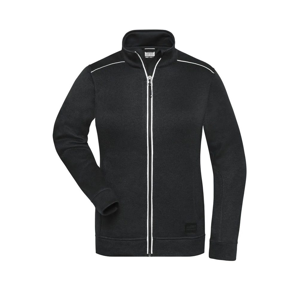 (JN897) Ladies' Knitted Workwear Fleece Jacket - Solid