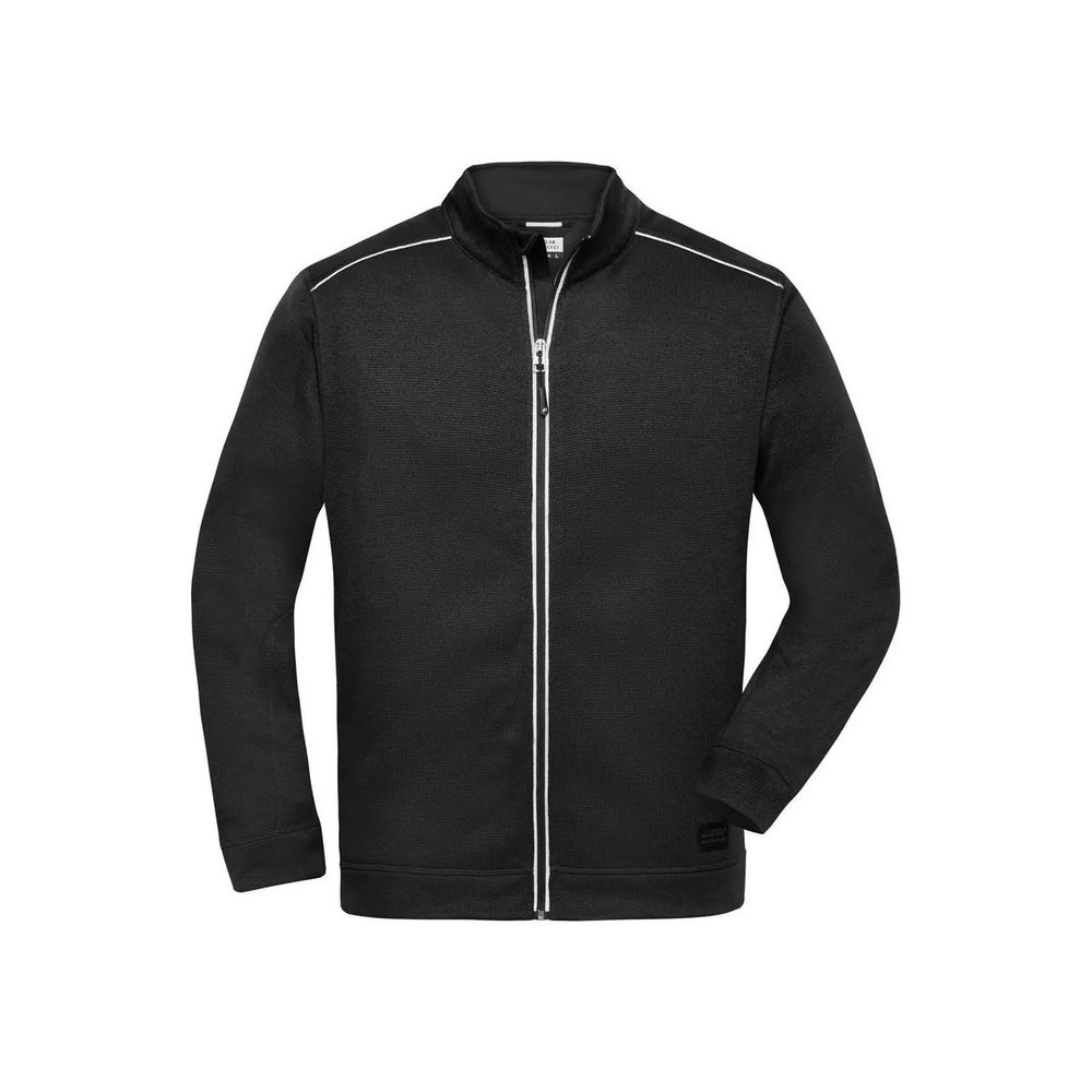 (JN898) Men's Knitted Workwear Fleece Jacket - Solid