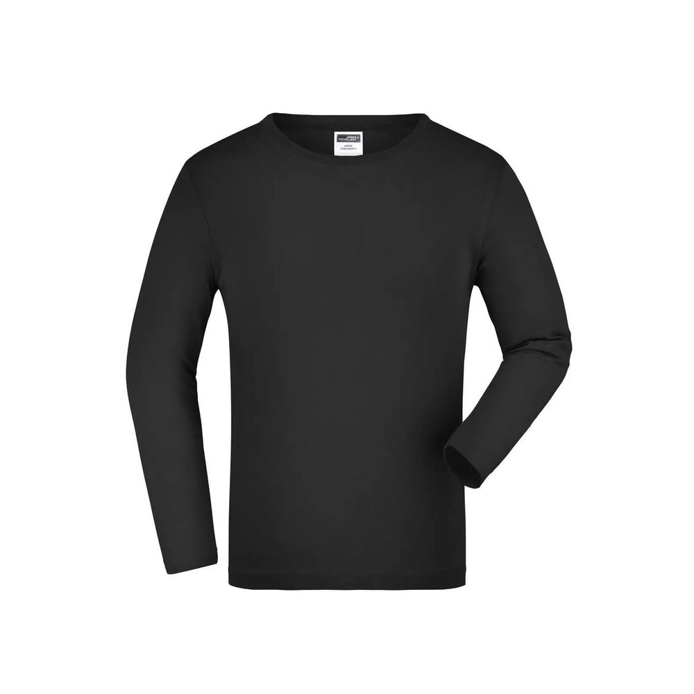 [JN913K-BL-L] (JN913K) Junior Shirt Long-Sleeved Medium (L, Black)