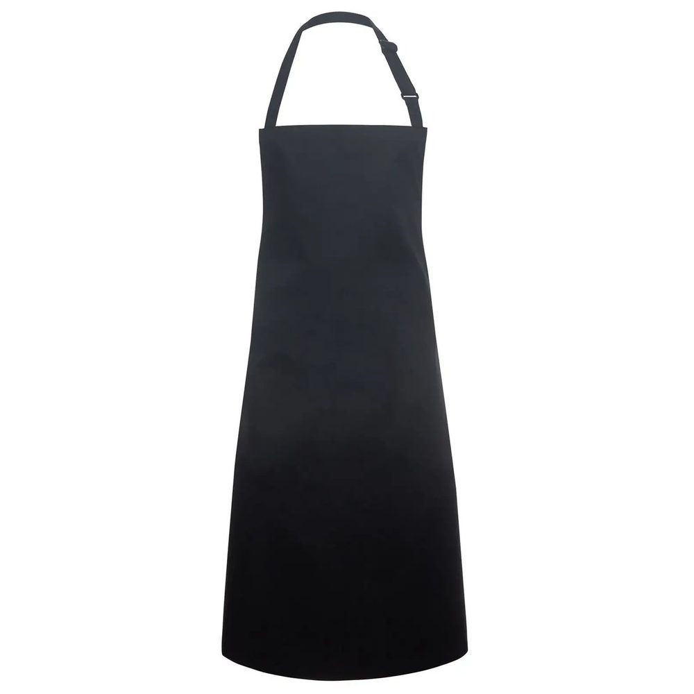 [KBLS7-1-UNICA] (KBLS7) Water-Repellent Bib Apron Basic with Buckle (Black)