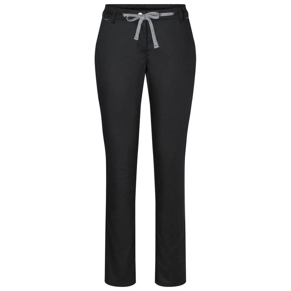 [KHF8-1-34/38] (KHF8) Ladies Chino Trouser Modern Stretch (34/38, Black)