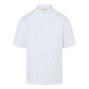 (KJM29) Short-Sleeve Chef Jacket Modern-Look
