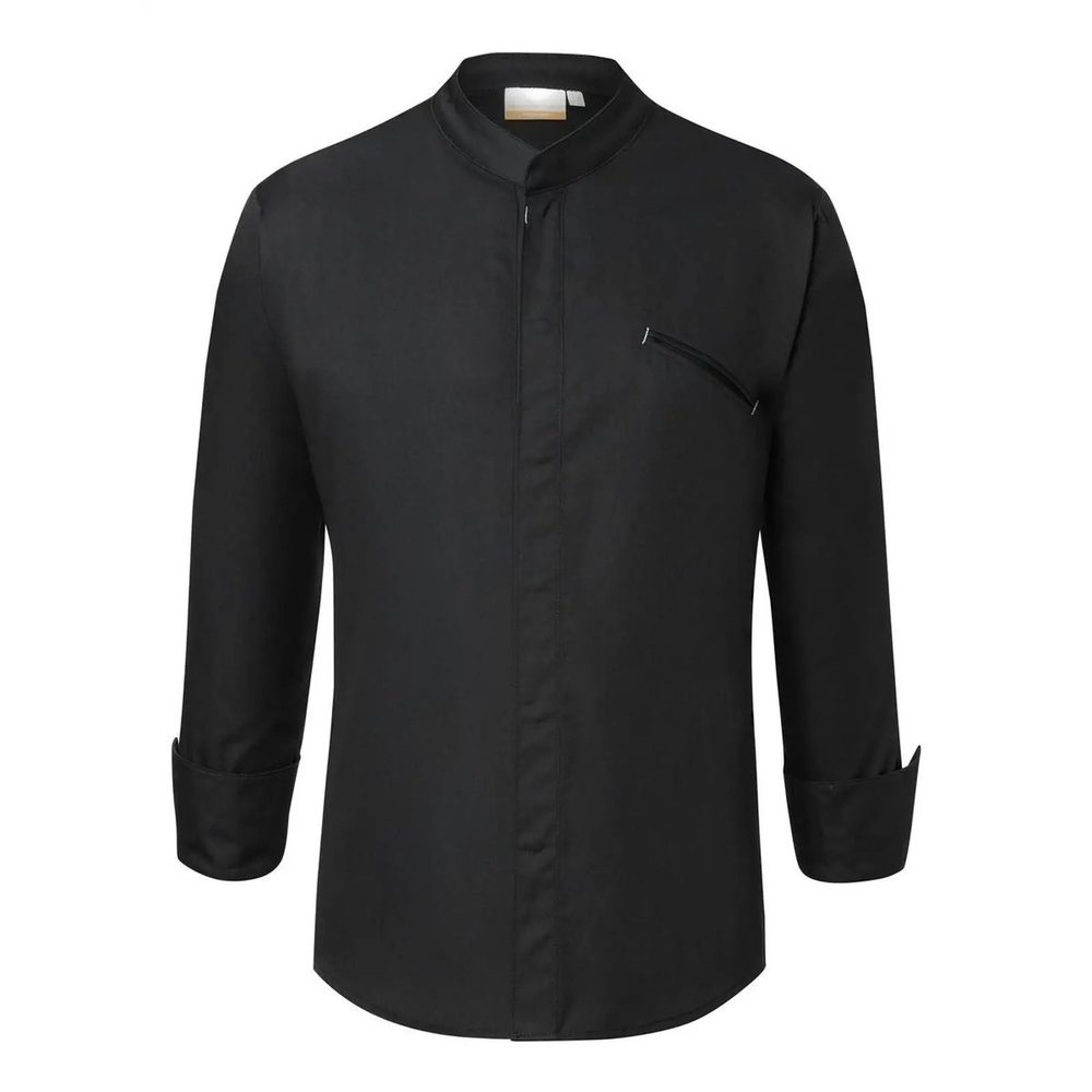 [KJM31-1-46/52] (KJM31) Chef Jacket Modern Touch (46/52, Black)