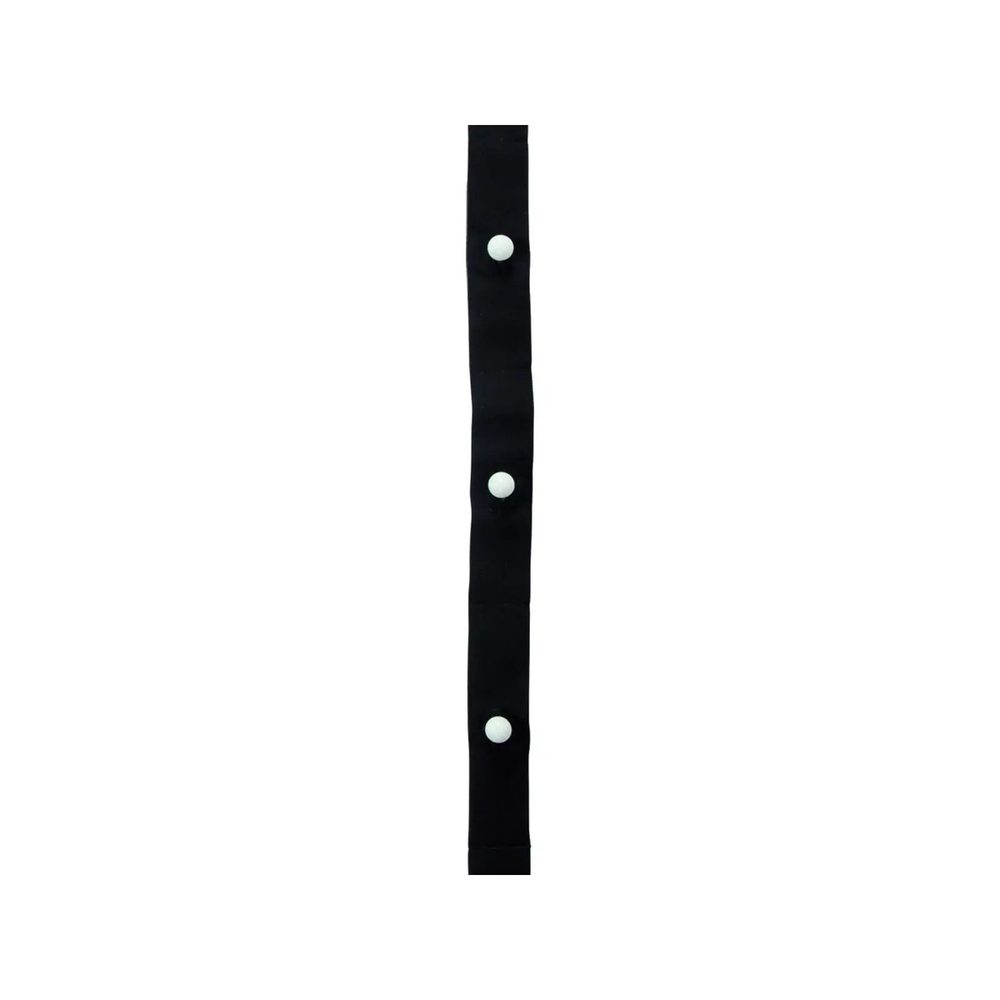 [KKL1-1-UNICA] (KKL1) Button Strip 5-hole, 12 cm spacing (Black)