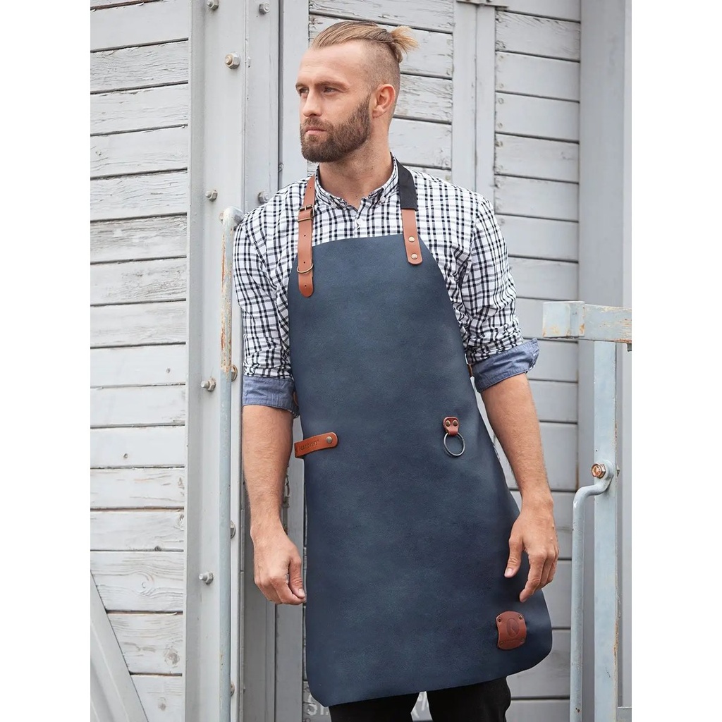 (KLS23) Leather Bib Apron