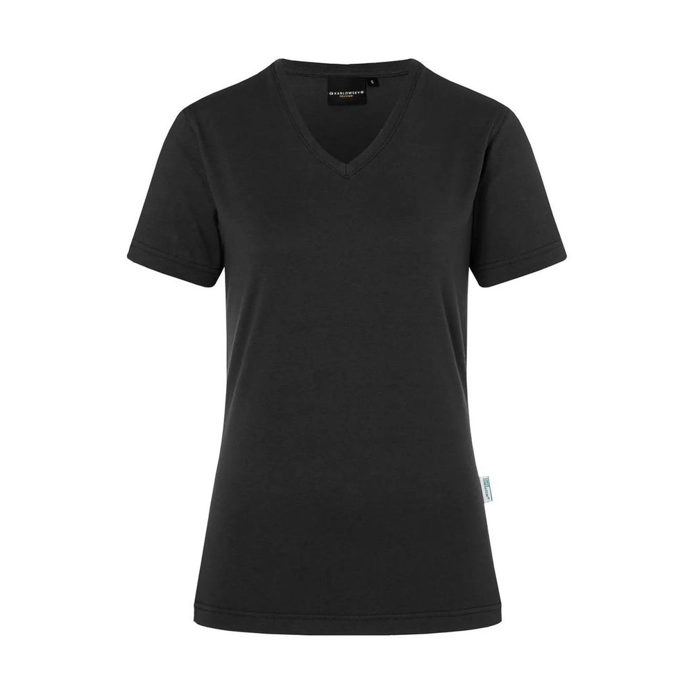 [KTF5-1-3XL] (KTF5) Ladies' Workwear T-Shirt (3XL, Black)