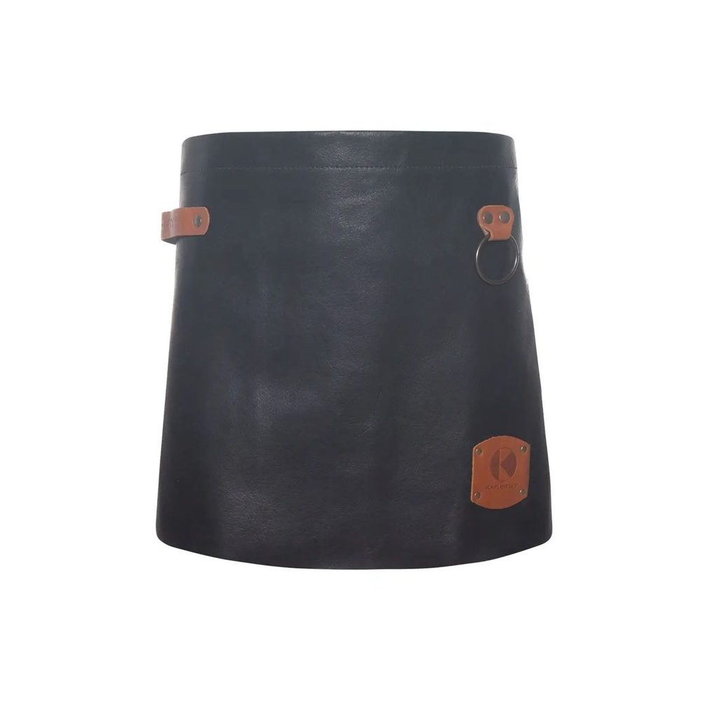 [KVS8-1-UNICA] (KVS8) Leather Waist Apron (Black)