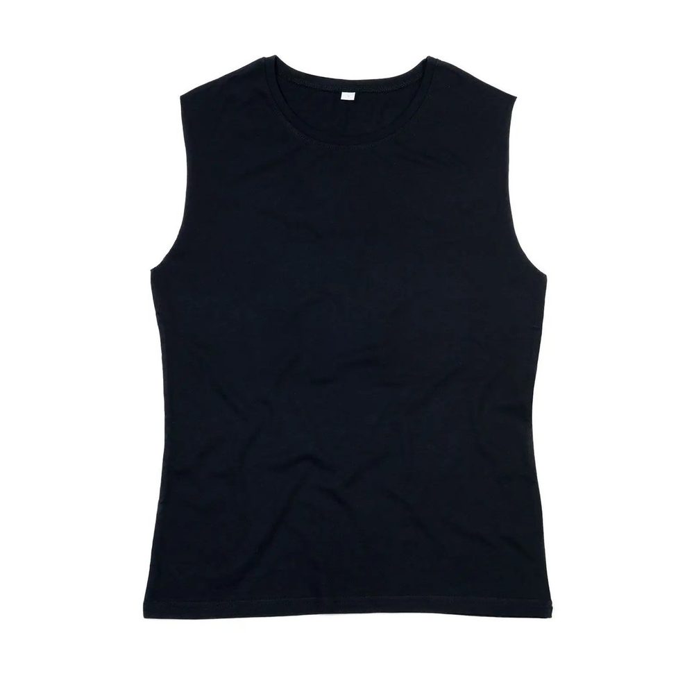 [MAM82-BK-L] (MAM82) Women's Organic Raw Tank T (L, Black)