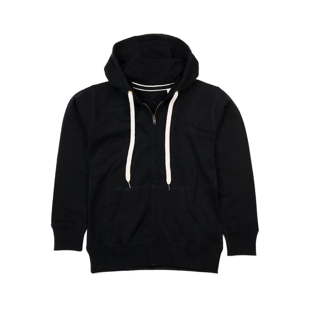 [MAM83-BK-L] (MAM83) Men's Superstar Zip Through Hoodie (L, Black)