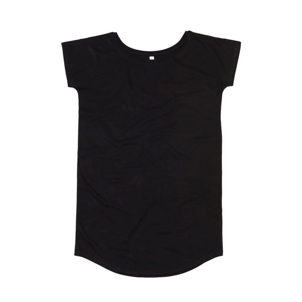 [MAM99-BK-L] (MAM99) Women's Loose Fit T Dress (L, Black)