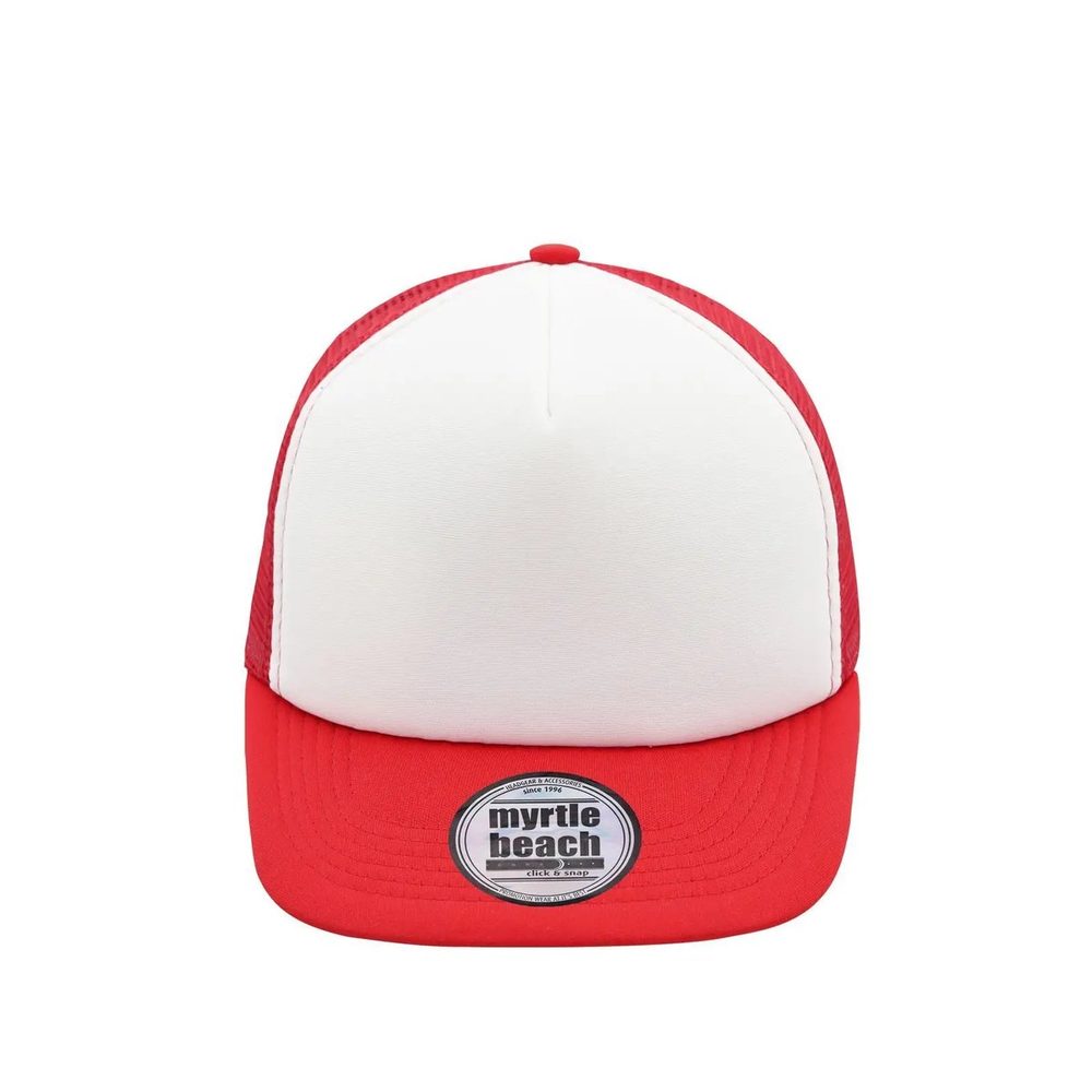 (MB6207) 5 Panel Flat Peak Cap
