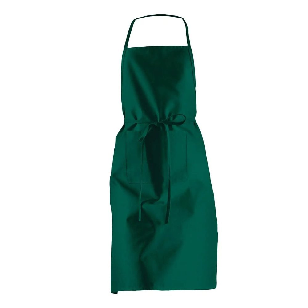 [MI002-BG-UNICA] (MI002) Basic Apron with Pocket (Bottle Green)
