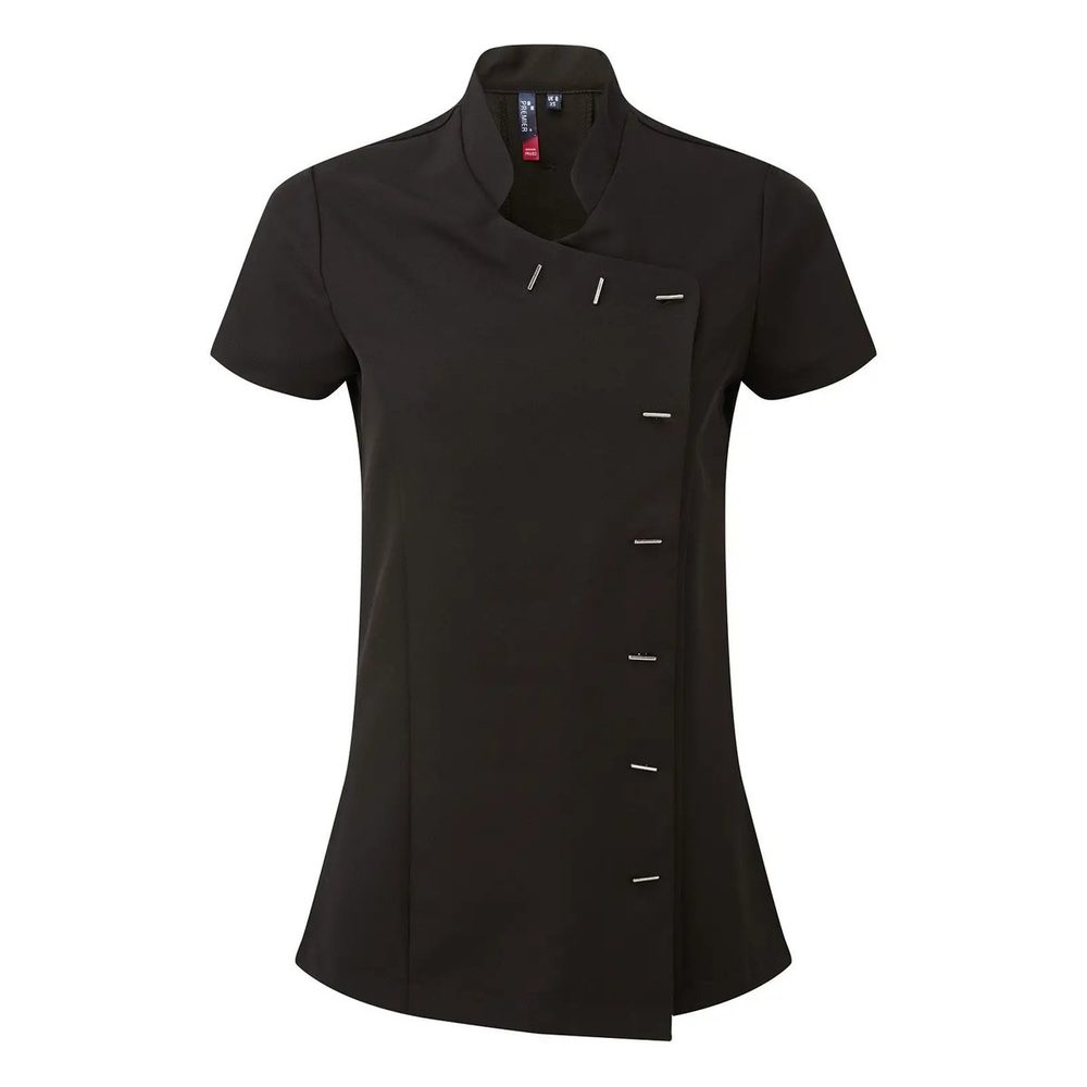 [PR682-BLAC-3XL] (PR682) Orchid Beauty And Spa Tunic (3XL, Black)