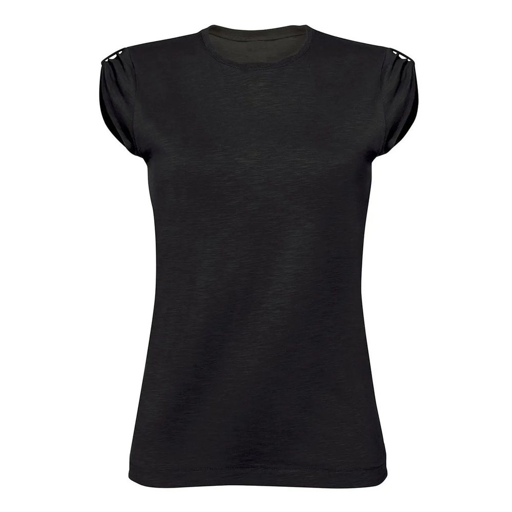 [SLUBW02-BK-L] (SLUBW02) Slub Women (L, Black)