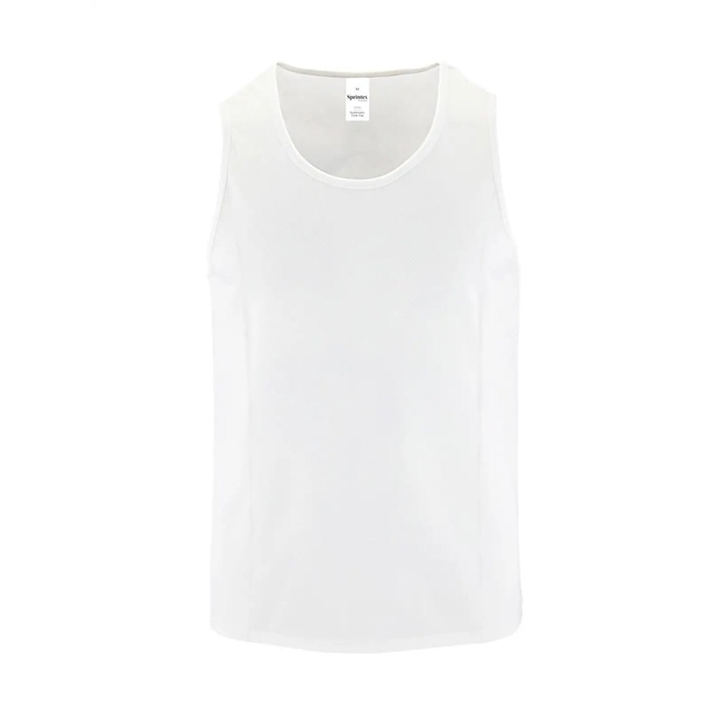 (SPK106) Sport Seamless Tank Top Kid [SPK106-WH-10-12]