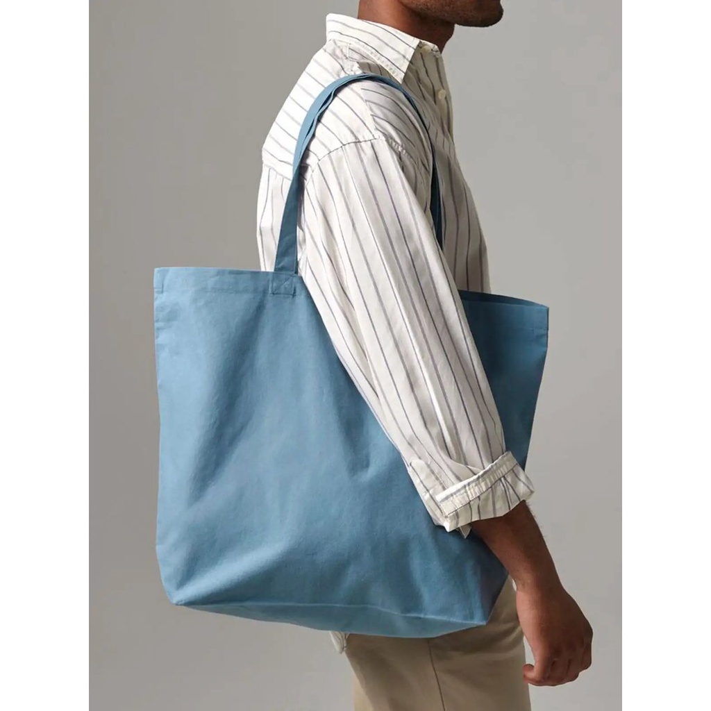 (W285) Organic Natural Dyed Maxi Bag For Life