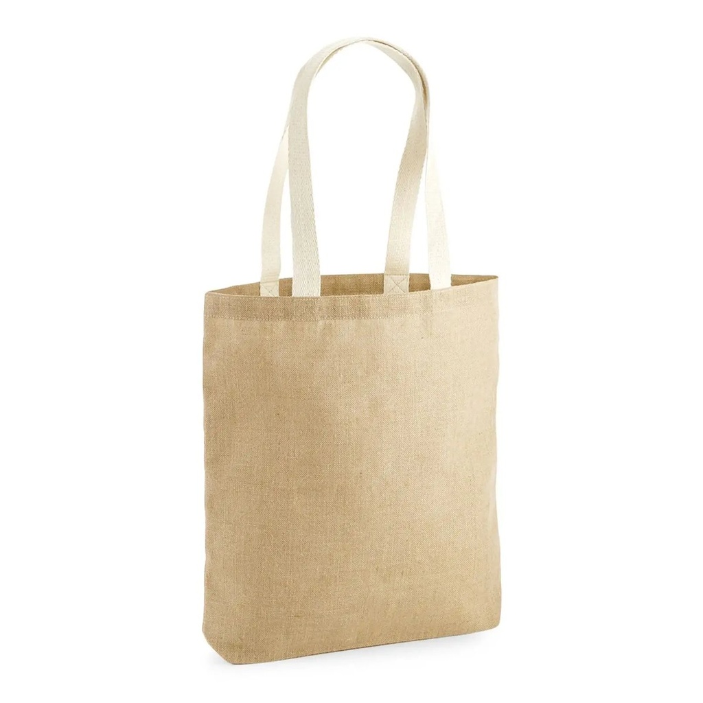 (W455) Unlaminated Jute Tote [W455-NAT-UNICA]