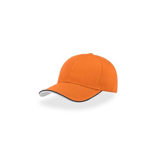 [8028661335554] (ZOOMSAND) Cappello Visiera Curva 6 Pannelli (Arancio)