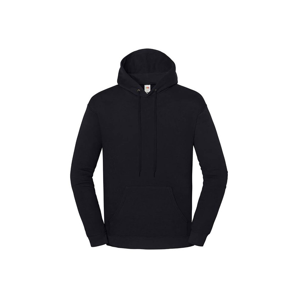 [0622940362XL] (622940) Felpa Unisex Cappuccio Leggera Iconic 250 (XXL, Black)
