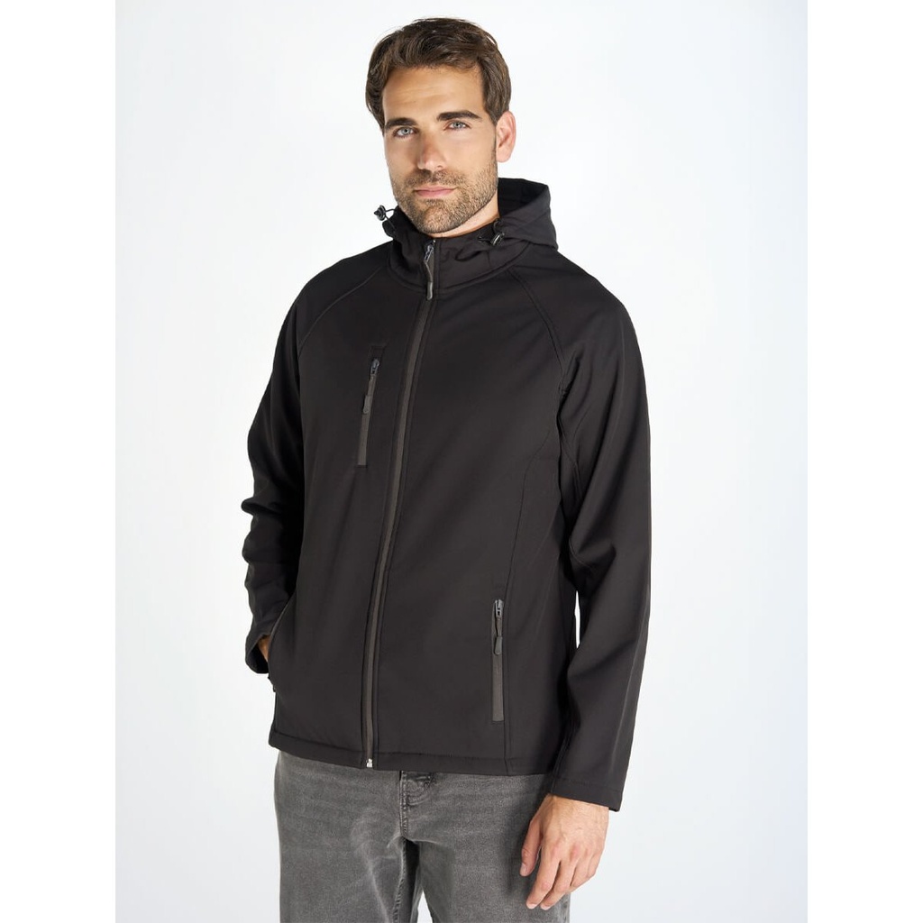 (JTSOFTHOOD) Softshell Uomo Con Cappuccio Jt