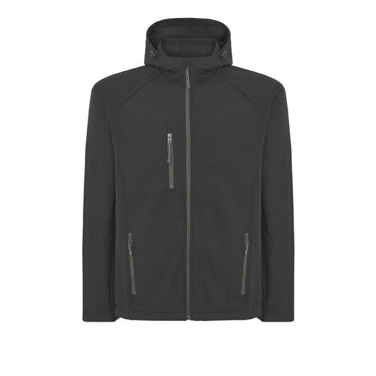 (SOFTHOOD) Softshell Uomo Con Cappuccio