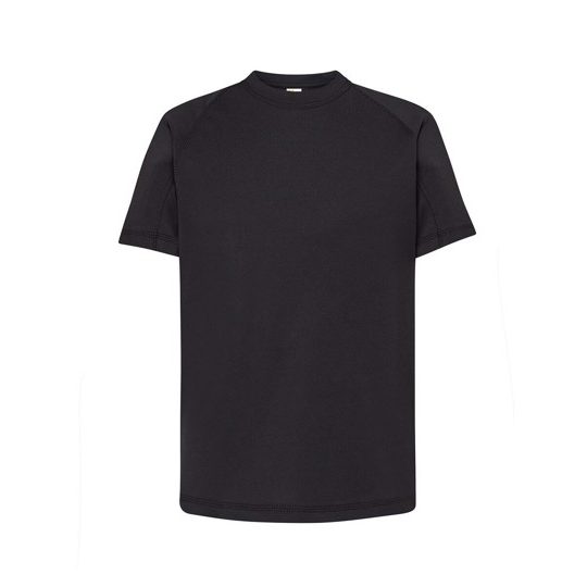 [SPORTKIDBK12-14] (SPORTKID) T-Shirt Bambino Manica Corta Sport (12/14, Black)