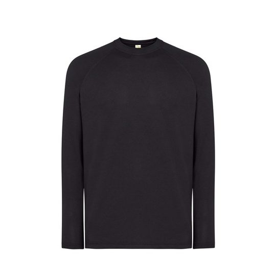 [SPORTMANLSBKL] (SPORTMANLS) T-Shirt Uomo Manica Lunga Sport (L, Black)