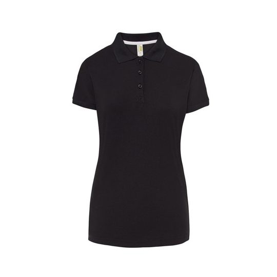 [SPORTPQLADYBKL] (SPORTPQLADY) Polo Donna Manica Corta Sport Pique (L, Black)