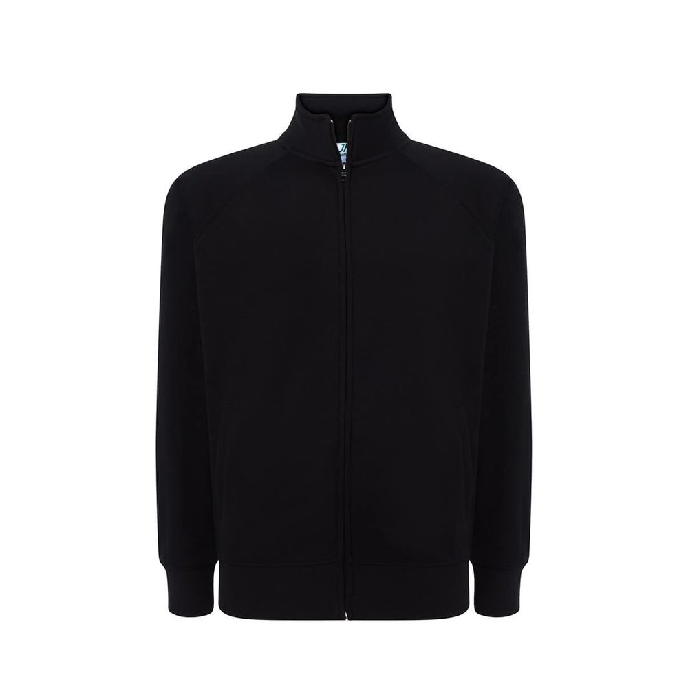 [SWFUZIP240BK3XL] (SWFUZIP240) Felpa Unisex Zip Intera Leggera French Terry (3XL, Black)