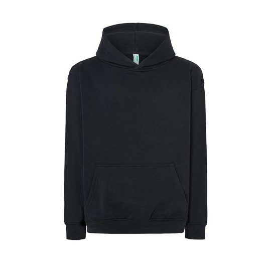 [SWKNGOVERBKL] (SWKNGOVER) Felpa Unisex Cappuccio Oversize (L, Black)
