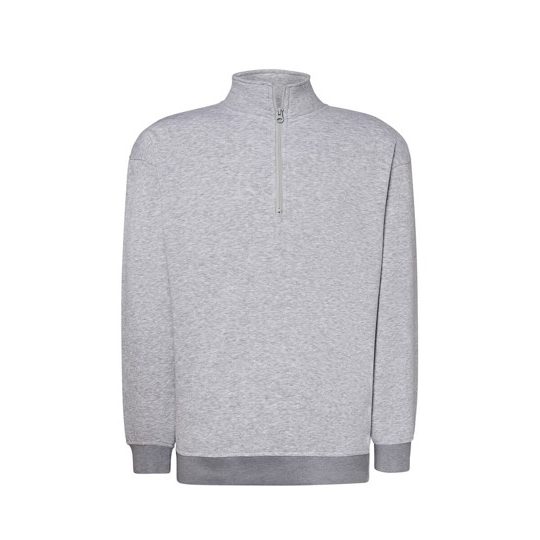 [SWRAZIPAS3XL] (SWRAZIP) Felpa Unisex Mezza Zip Premium (3XL, Ash)