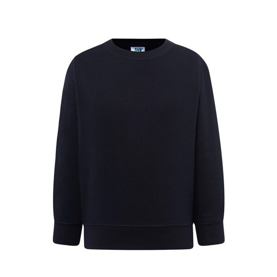 [SWRK240NY1-2] (SWRK240) Felpa Bambino Girocollo Leggera French Terry (1/2, Navy)