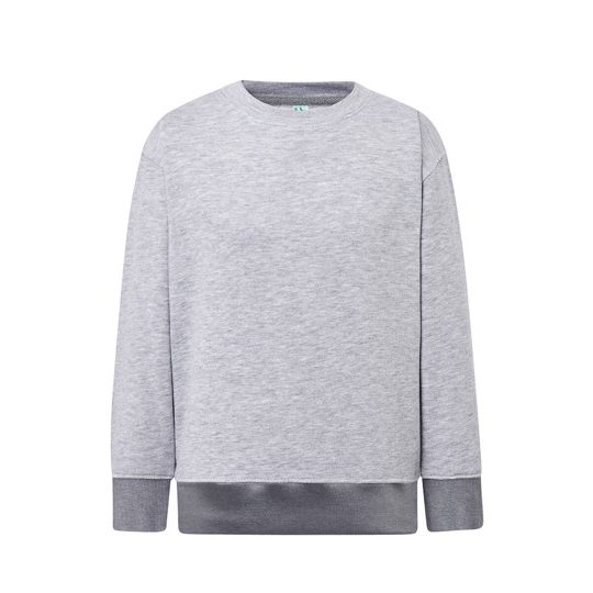 [SWRK290AS1-2] (SWRK290) Felpa Bambino Girocollo Premium (1/2, Ash)