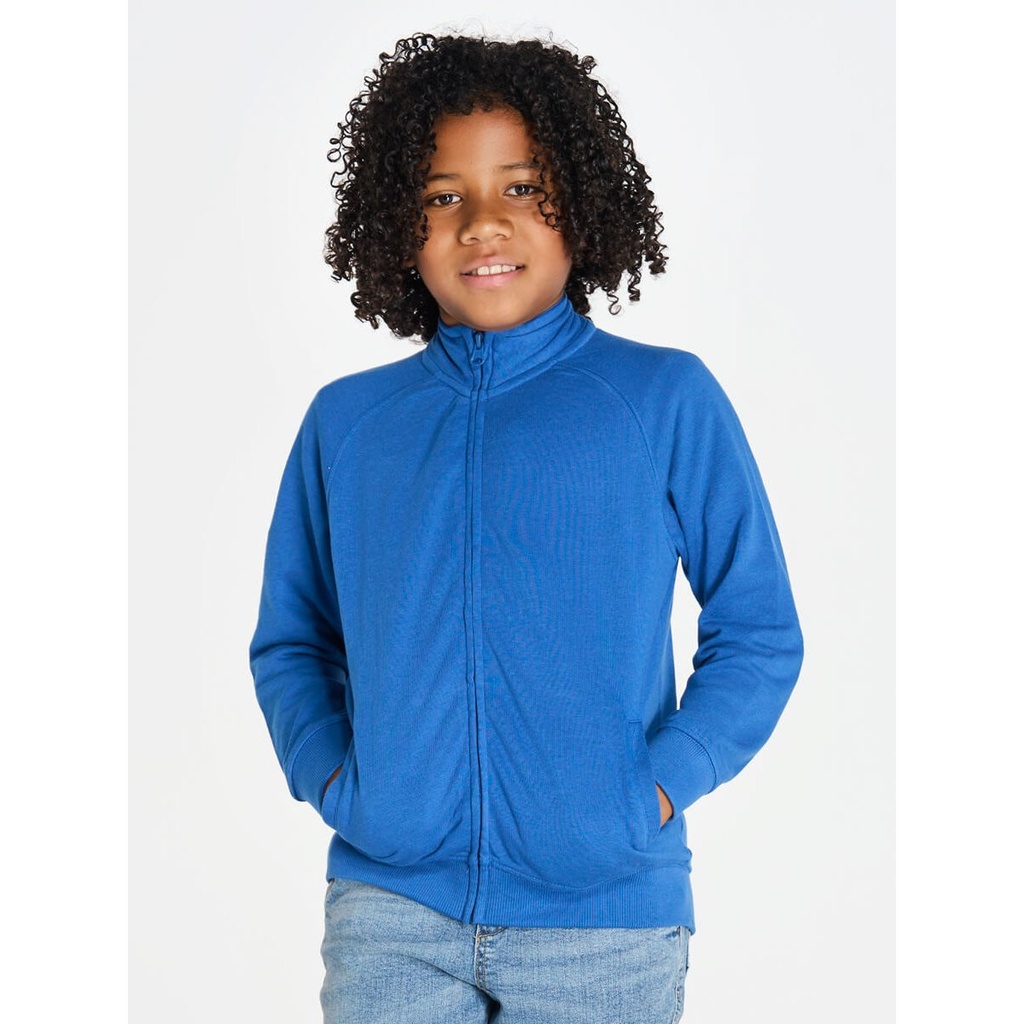 (SWRKFUZIP240) Felpa Bambino Zip Intera Leggera French Terry