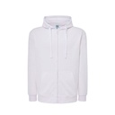 (SWUAHOOD240) Felpa Uomo Cappuccio E Zip Leggera French Terry