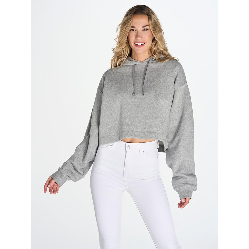 (SWULCROP) Felpa Donna Cappuccio Regular Cropped