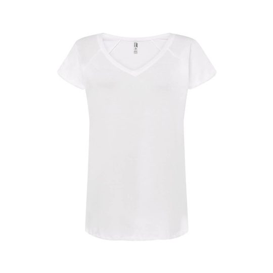 (TSLSEA) T-Shirt Donna Manica Corta Collo A V Urban Sea